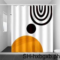 Geometric Designs Shower Curtain - Waterproof And Mold Proof Bathroom Abstract Decor