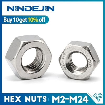 Hexagon Hex Nuts Metric DIN934 M2 M2.5 M3 M4 M5 M6 M8 M10 M12 M14 M16 M18 M20 M22 M24 Carbon Steel Stainless Steel Hex Nuts