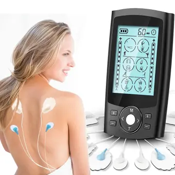 Tens Unit Machine + 30 New Palm Pads Relieves Pain - 16 Mode - Rechargeable