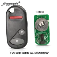 Jingyuqin 21ปุ่มรีโมทกุญแจสำหรับรายการ Keyless Honda Nhvwb1u521 433Mhz สำหรับ Civic 2001 -2005คีย์ Nhvwb1u523