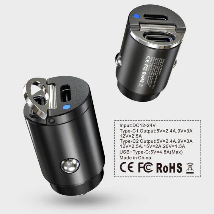 สายชาร์ต-type-c-สายชาร์ตเร็ว-สายข้อมูล-mc-30w-car-charger-usb-fast-charger-mini-quick-charge-type-c-pd-charger-สำหรับ-iphone-12-สำหรับ-huawei-xiaomi