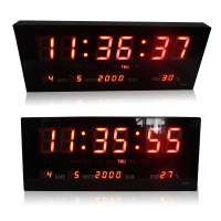 นาฬิกาดิจิตอล LED DIGITAL CLOCK แขวนผนัง รุ่น JH3615ไฟสีแดง