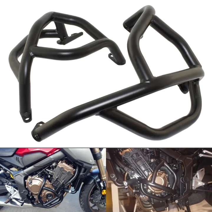 Motorcycle Parts Black Left & Right Side Engine Bumper Guards Crash ...