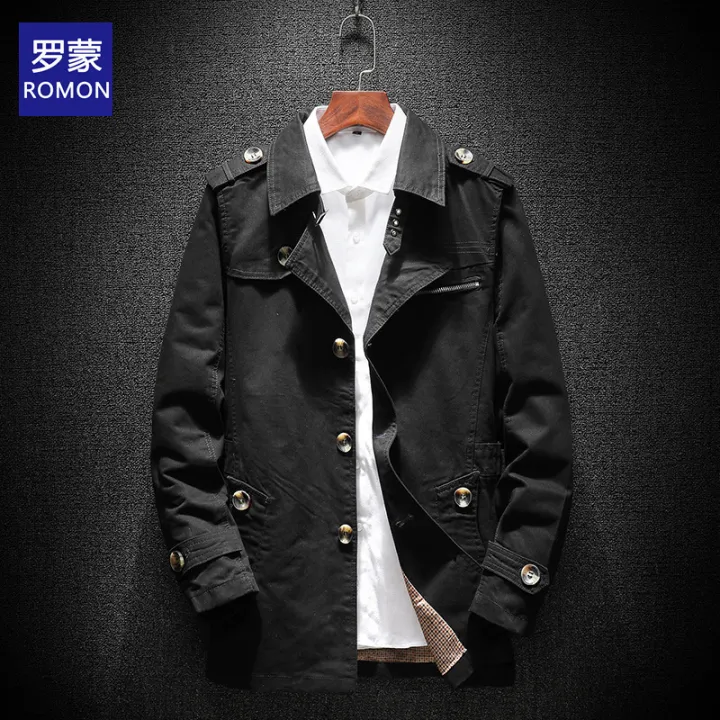 Romon Fashion Men's Cotton Jacket Bomber Jacket Lazada PH