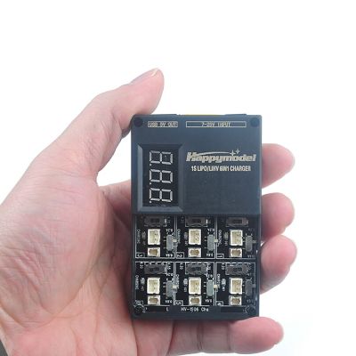 6 In 1 3.7V 3.8V 1S Lipo Lihv Battery Charger Board For Tiny 6 7 QX65 Mobula7 Mobula 6 RC Quadcopter FPV Racing Drone Bwhoop