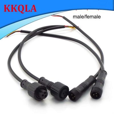 QKKQLA 2 3 4 Pin IP65 Cable Wire Plug for LED Strips Male and Female Jack 20cm Lengh Connector Small Size Head 500V 3A