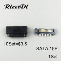 10PCS RiccoDi DIY SATA 15pin connector HDD Splitter Connector for PC Computer Black