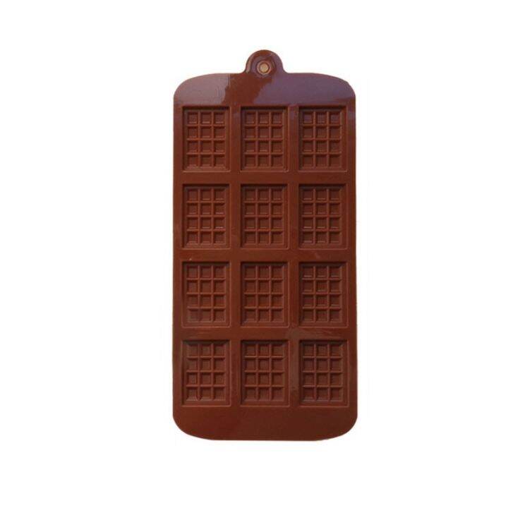 12-even-chocolate-mold-silicone-fondant-waffles-molds-bar-mould-decoration-tools-baking-accessories