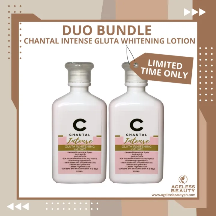 Ageless Beauty Chantal Intense Gluta Whitening Lotion 250ml Perfect