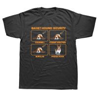 Funny Basset Hound Security T Shirts Graphic Cotton Birthday Gifts Dog Dad Style Tshirt Mens