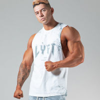 CWMen ฟิตเนสวิ่งตาข่าย Breathable เพาะกาย Stringer Tank Tops Men Gym เสื้อแขนกุดเสื้อกั๊ก Singlet กีฬา Workout