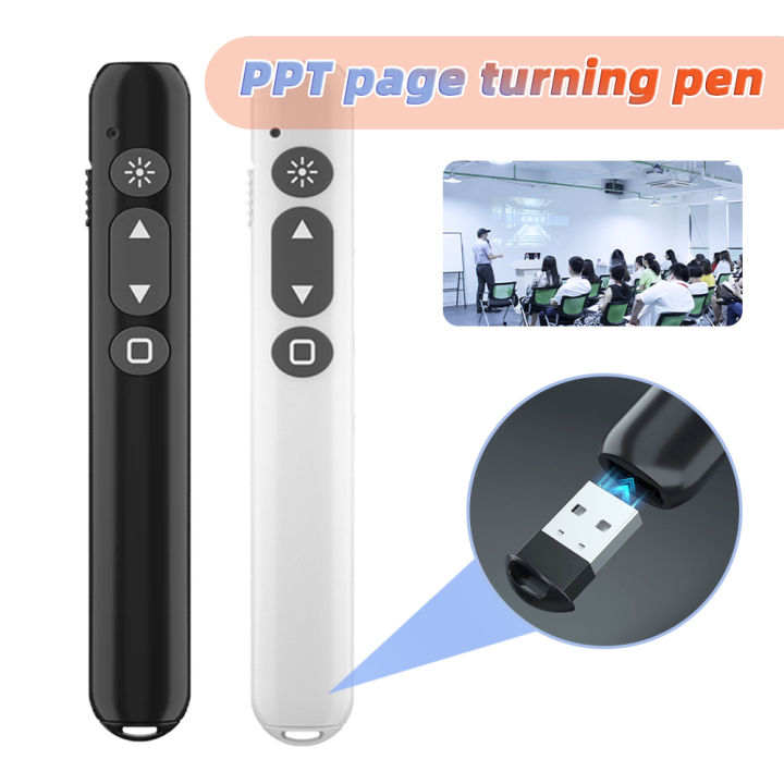 Wireless Presenter RF 2.4GHz USB Presentation Remote Control PowerPoint