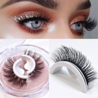 Self Adhesive Eyelashes Glue Free Reusable 3d Wispy Thick Natural Lashes Makeup Fake Eyelashes