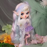 DBS Blyth ชุดเดรสเอลฟ์สีม่วงขุ่นชุดเดรส1/6ตุ๊กตา BJD อนิเมะสาวๆแบบ OB24