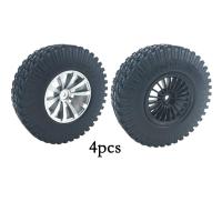 4Pcs RC Car Tires 1:10 Crawler Spare Parts Vehicles Model Model Car Parts Off Road Assembly Modified Wheels Tires for Axial Boys