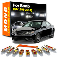 MDNG สำหรับ Saab 9-3 1999-2010 2011 2012 2013 2014 Canbus ภายใน LED โดมแผนที่อ่าน Trunk Light Kit ข้อผิดพลาดฟรีรถ Led หลอดไฟ