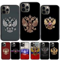 Russia Flag national emblem Phone Case For iPhone 14 13 12 Mini X XR XS Max Cover For Apple 11 Pro Max 5 6 8 7 Plus SE2020 Coque Nails Screws Fastener