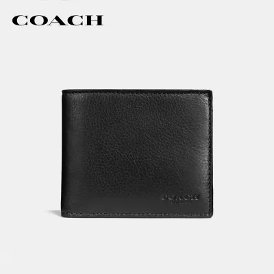COACH กระเป๋าสตางค์ผู้ชายรุ่น 3-In-1 Wallet สีดำ 74991BLK