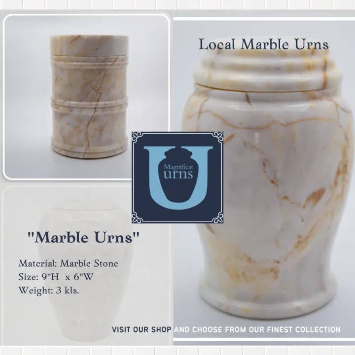 Cremation Urn /Local Marble (9" x 6") Lazada PH