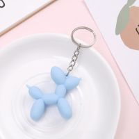 【VV】 New Colorful Dog Keychain for Man Soft Rubber Keychains Chain Car Pendant