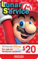 eShop US 20$ Digital Code สำหรับ US Account (จัดส่งรหัสทางแชททันที)[Lunar Service]