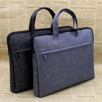 Mens Bag Gaosheng New File Bag Business Simple Briefcase Meeting Bag Canvas Portable File Bag Custom Logo 【AUG】