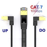 Cat 7สายเคเบิลอีเธอร์เน็ต RJ45สายเคเบิลเครือข่าย Cat7สายต่ออีเธอร์เน็ตแบนสำหรับโมเด็ม,เราเตอร์,LAN, PC 0.5ม. 1ม. 2ม. 3M 5ม. 8ม. 10ม.