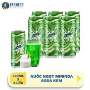 Giao hàng toàn quốc Lốc 6 Lon  Nước ngọt Mirinda Soda Kem 320ML