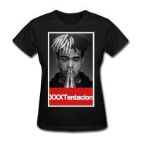 ใหม่เสื้อยืดแขนสั้น TENTACION สำหรับผู้ชาย-สีดำ