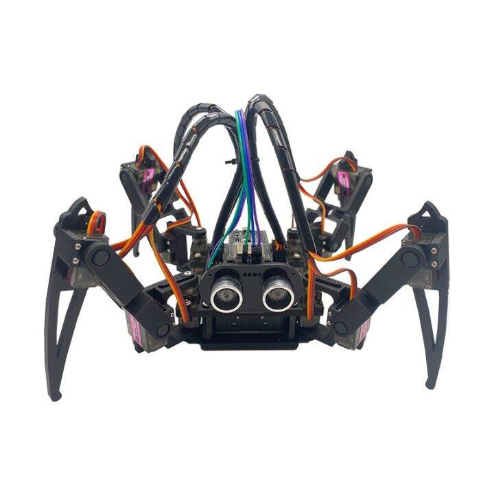 quadbot-td-3dof-quadruped-biomimetic-แมงมุมการเขียนโปรแกรมหุ่นยนต์สนับสนุน-a-rduino-บลูทูธประกอบการควบคุมระยะไกล-diy-ชุดต้นกำเนิด