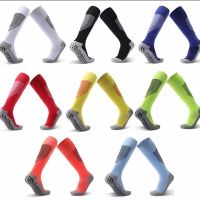 Rubber soles towel socks---LKS104 knee socks for men, chinlon, 4 pairs in one pack for sell