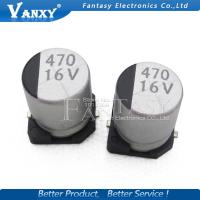 10PCS Electrolytic capacitor 16v470uf 8*10mm SMD aluminum electrolytic capacitor 470uf 16v