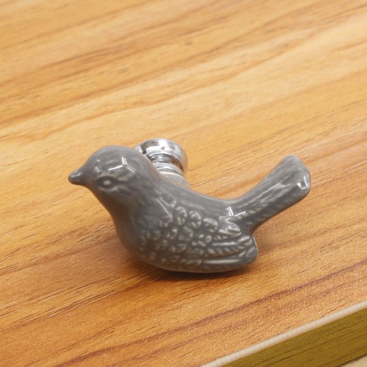 factory-ceramic-handle-european-modern-pigeon-cartoon-childrens-cabinet-drawer-white-single-hole-handle-bird-cute-fun-children