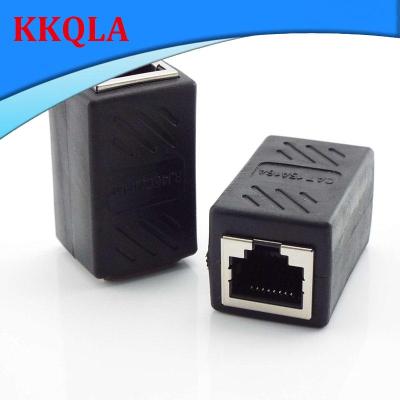 QKKQLA Rj45 Coupler Ethernet Cable Connector LAN Inline Cat7/Cat6/Cat5E Network Extender Adapter Female To Female