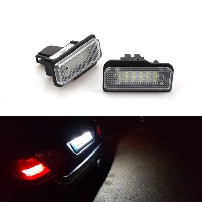 2PCS Car Led Canbus No Error License Plate Lights Bulb 12V White For Mercedes-Benz W203 5D W211 4D W219 R171 2D Number Light