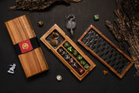 Dragon Dice Box Black &amp; Gold Scale Color (Product does not include dice) | Dice Vault | RPG Dice Set | Dungeons and Dragons Dice  | DnD Dice Set