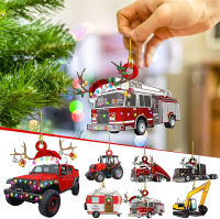 Christmas Ornaments Car Hanging Gift Card New Year Car Train Decoration Christmas Tree Pendant Home Holiday Party Decoration Hot