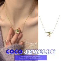 COCOJEWELRY Lily Of The Valley สร้อยคอผู้หญิง Light Luxury Niche High-End Retro อารมณ์ Collarbone Chain อุปกรณ์เสริม