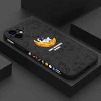 ANBV MALL เปลือกซิลิโคนด้านตรง เคส iphone astronaut ลายแถบข้าง Apple 11silicone เคสi13Pro เคสไอโฟน12promax 11promax xs max xs xr 7plus 7 8 se2020 เคสโทรศัพท์กันกระแทก