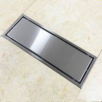 304 Solid Stainless Steel 300 x 110MM Square Anti-Odor Floor Drain Bathroom Invisible Shower Drain  by Hs2023