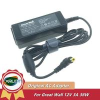 Genuine Great Wall GA36SC1-1203000 12V 3A 36W AC Adapter Charger Monitor Power Supply ?