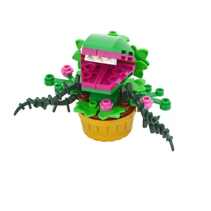 moc-mini-potted-green-man-eater-plants-chomper-flower-plant-building-blocks-set-little-shop-of-horror-bricks-kid-xmas-toys-gift