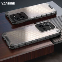 Vantime สำหรับ Vivo V25 5G V25e 4G V29 V27e V27 รังผึ้งเคสมือถือกันกระแทกโปร่งแสงกลับ