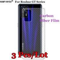 3 Pcs/Lot For Realme GT 2 Pro Neo 2 Neo2T Flash Master Explorer 3D Non-slip Carbon Fiber Back Film Protector Protective Sticker Electrical Connectors