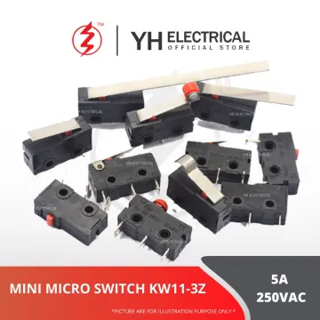 Buy Now -TACT SWITCH KW11-3Z 5A 250V Micro Switch Round
