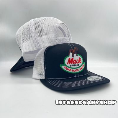 หมวกตาข่าย หมวกวินเทจ โลโก้ MACK รูปน้องหมา Snapback HIPHOP หมวก หมวกแฟชั่น หมวกเต็มใบ Cap Fashion Vintage Summer 2565