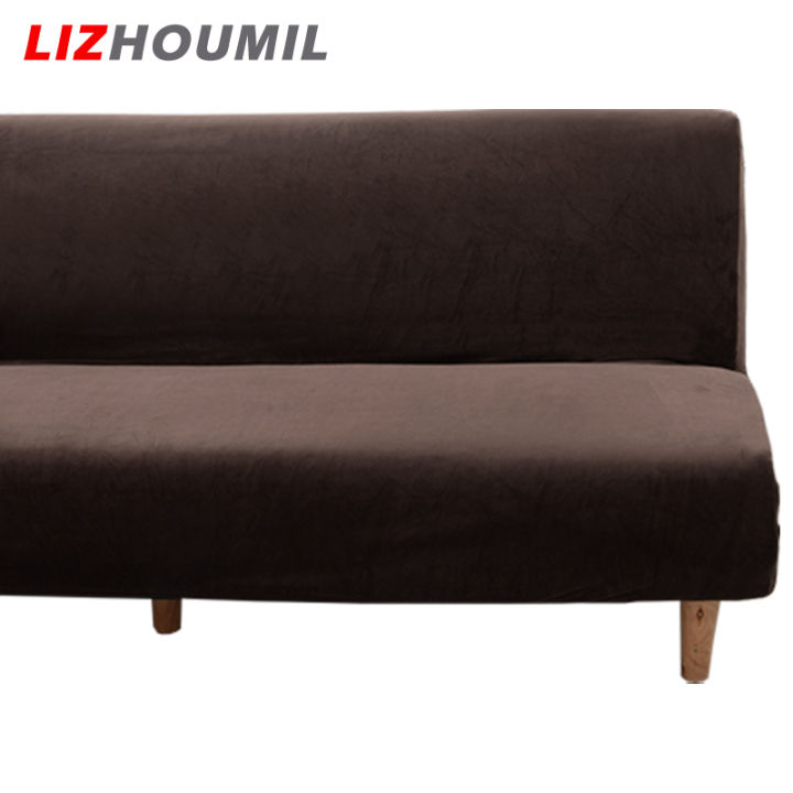 lizhoumil-ผ้าคลุมโซฟาแบบพับได้หนา-ไม่มีที่วางแขนป้องกันเฟอร์นิเจอร์ที่คลุมโซฟายืดได้สูง