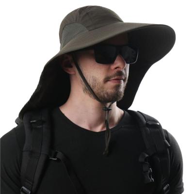 [hot]Fishing Hat Waterproof Polyester Fashion Sun Men Women Boonie Outdoor UV Protection Hat Fisherman Hat for Fishing