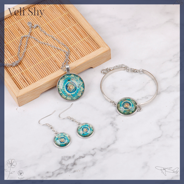 veli-shy-สร้อยคอจี้แก้ว-cabochon-สร้อยข้อมือต่างหูโยคะอินเดียเครื่องประดับ-mandala