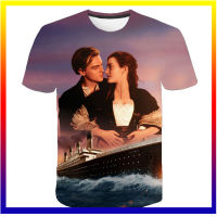 คลาสสิก Titanic 3D พิมพ์ฤดูร้อนชาย O คอเสื้อยืดลำลองแขนสั้นบวกขนาดเสื้อยืดแฟชั่นเสื้อยืดแฟชั่นเสื้อแฟชั่นผู้ชายยอดนิยม XS-5XL